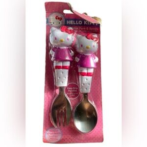 Hello Kitty Toddler Fork & Spoon